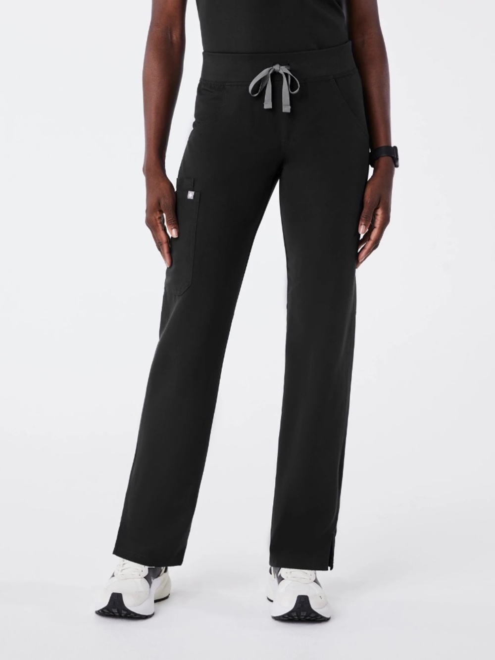 FIGS Kade Straight Leg Cargo Scrub Pants- Black- XS- Tall